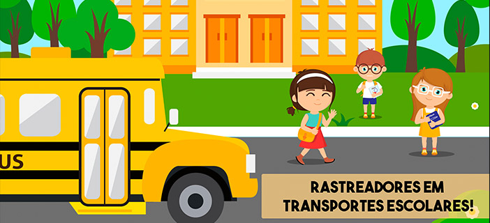 Rastreador em veículos de transporte escolar